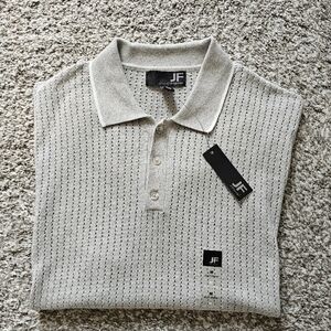 New J. Ferrar JF Short Sleeve Men's Sweater sz medium